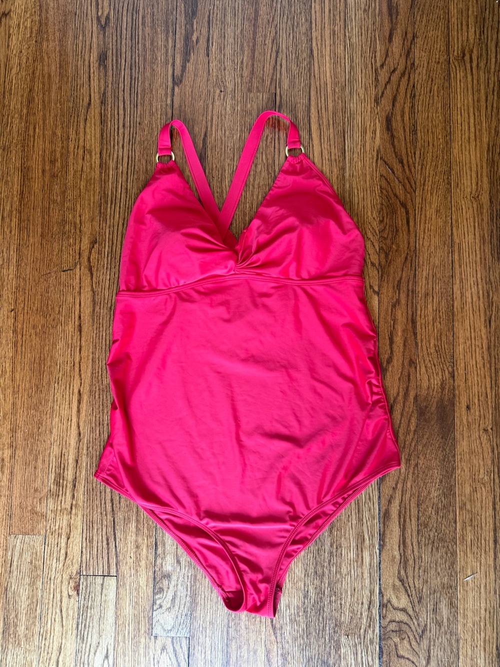 Seraphone One-Piece Red Swimsuit